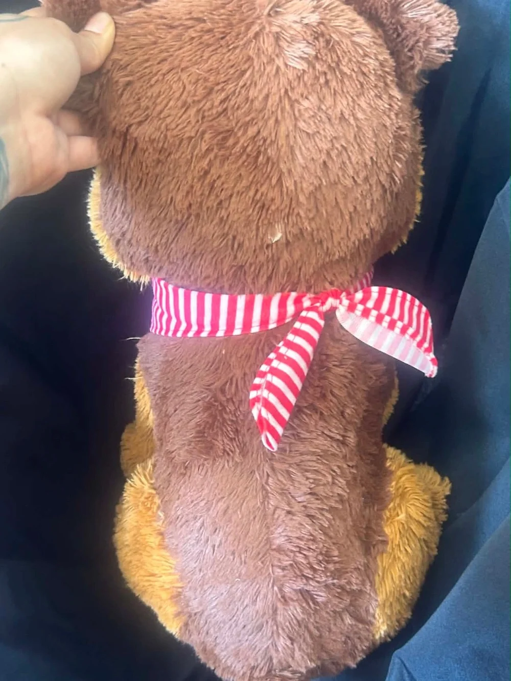 Plush Brown Teddy Dog with Red 'Love' Bandana - Kids Accessories